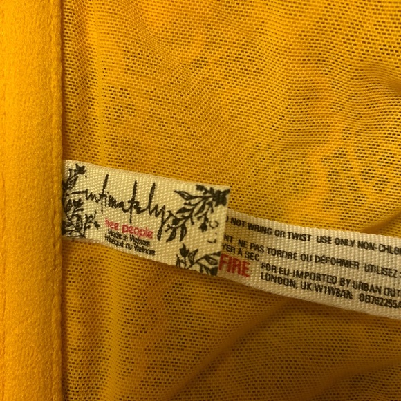 Intimately Free People Yellow Lace Bandeau NWT - Picture 3 of 6